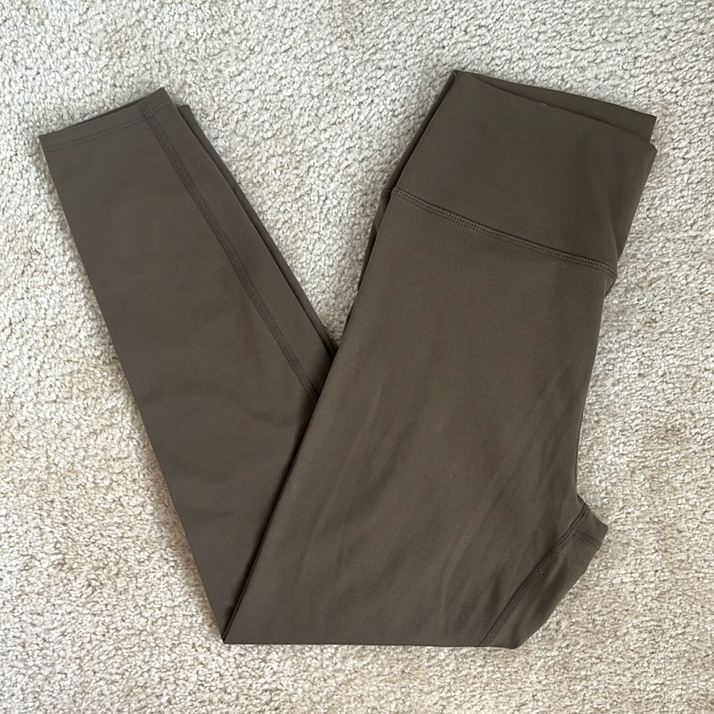 Sage Collective High Waisted Athletic Leggings in Brown Women’s Large